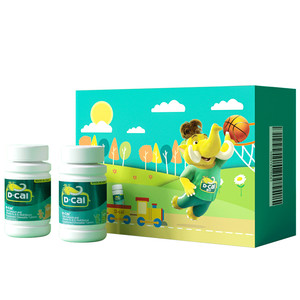 迪巧儿童钙片青少年成长蓝帽子正品补钙维生素DK咀嚼钙官方旗舰店