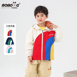 巴布豆春季童装外套运动服外套新款小学生休闲儿童上衣男童女童