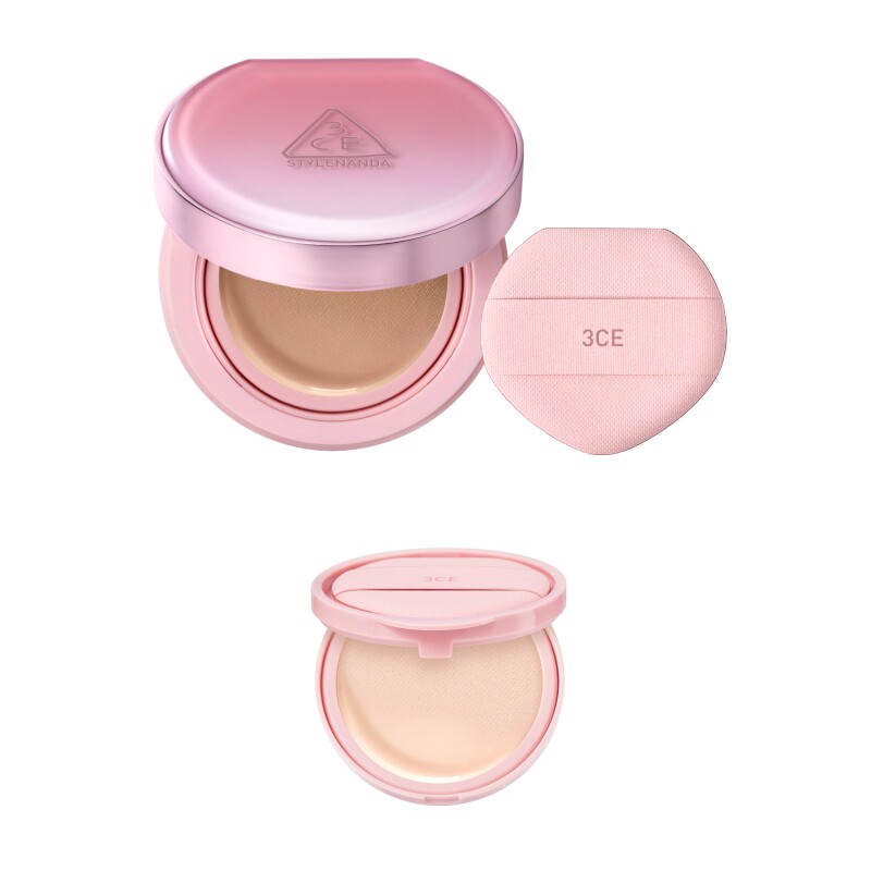 【直播间限时立减】3CE门面气垫粉扑粉底液替换芯遮瑕不易脱妆 194元