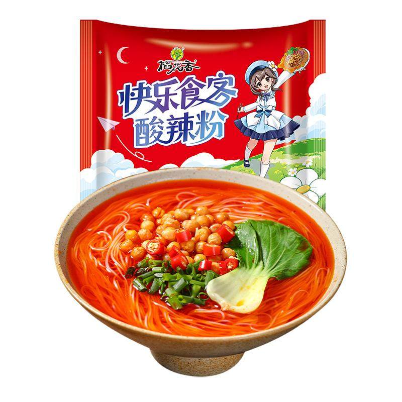 稻花香酸辣粉方便粉过桥米线方便泡面冲泡速食宵夜多口味袋装整箱 19.91元