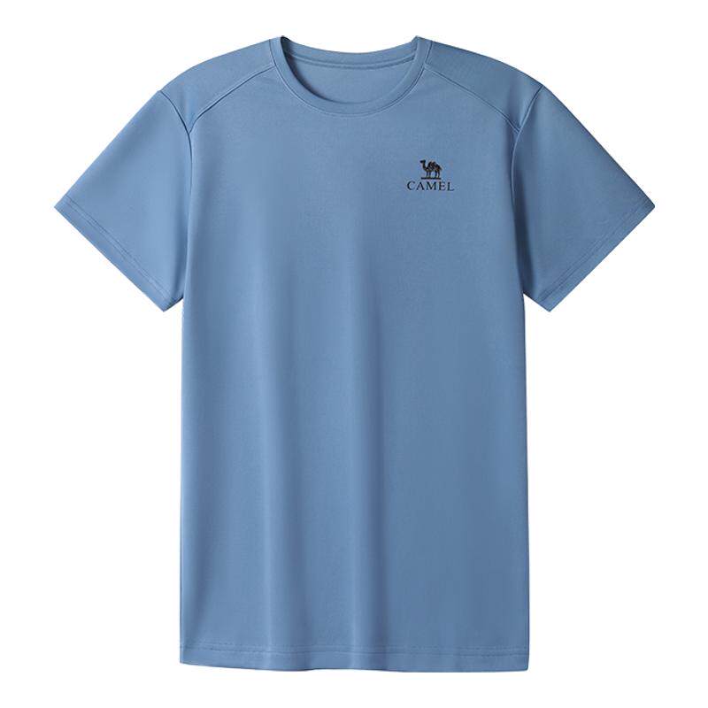 [骆驼滑滑T]户外速干T恤男夏运动短袖圆领网眼透气徒步登山上衣女 59元