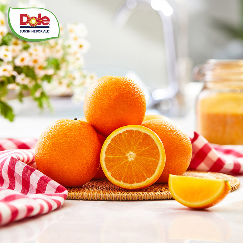 dole都乐湖北宜昌秭归伦晚新鲜橙子现摘应季水果肉质脆嫩多汁少渣 13.87元