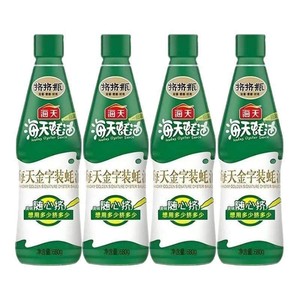 海天金字装蚝油680g*4瓶装鲜味蚝汁增鲜提味厨房家用烹饪挤挤瓶
