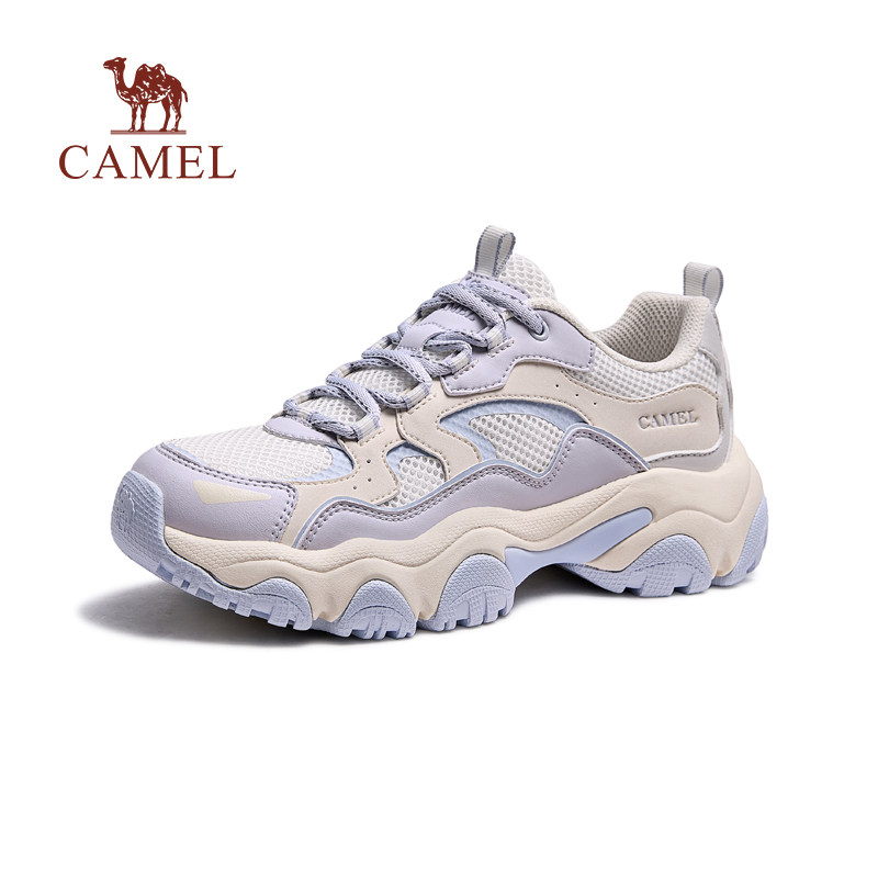 骆驼男鞋2026春季新款透气复古百搭软弹耐磨增高城市户外老爹鞋 199元