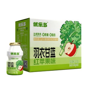 【新品】优乐多风味饮品羽衣甘蓝红苹果饮料0脂肪添加后生元100g