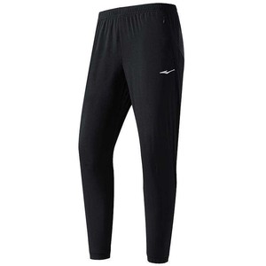 鸿星尔克运动裤男款夏季男生跑步透气薄款速干裤男士黑色裤子夏裤