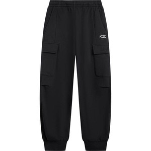 李宁儿童运动卫裤男童装裤子新款束脚长裤女大童春季休闲针织童装