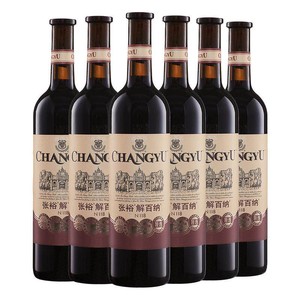 张裕官方特选级解百纳干红葡萄酒红酒整箱6瓶正品橡木桶陈酿9个月