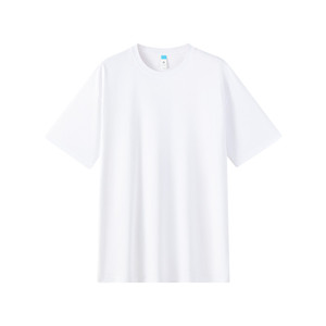网易严选纯棉白色短袖t恤男女2026夏新款纯色T内搭上衣圆领打底衫