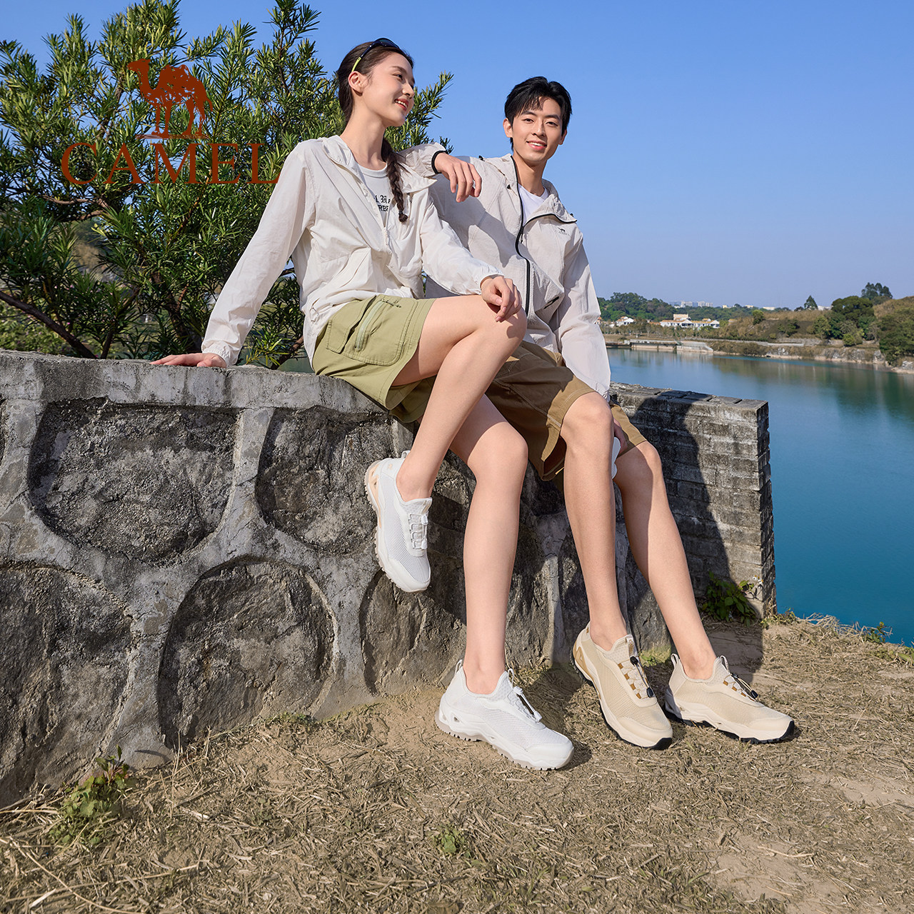 骆驼溯溪鞋新款女透气洞洞鞋凉鞋防滑轻便户外网面一脚蹬运动鞋男 189元