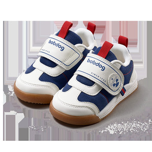 巴布豆宝宝学步鞋春季新款防滑透气儿童童鞋婴儿鞋子男童机能鞋