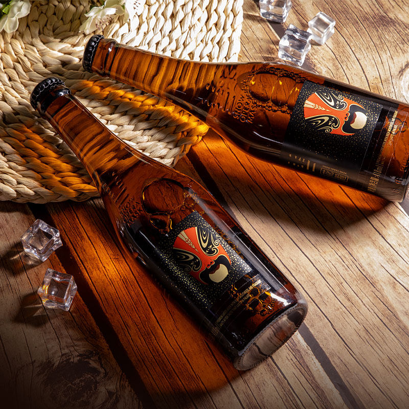 雪花啤酒脸谱花脸啤酒418ml*12瓶原麦汁浓度11.5°P整箱官方正品 98元