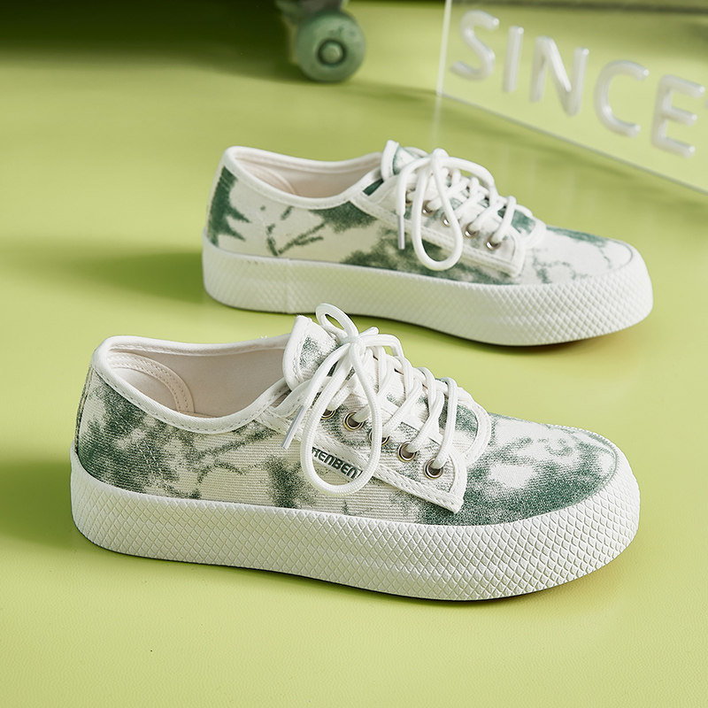 人本帆布鞋女春夏休闲鞋韩版百搭低帮布鞋女学生板鞋平底工作鞋女 9.9元