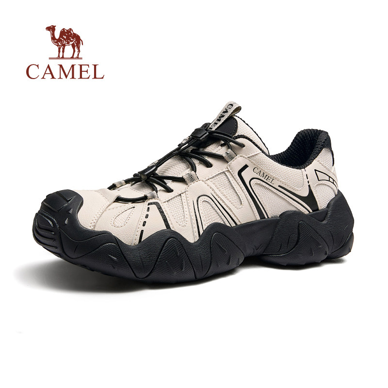 骆驼登山鞋春季男鞋户外徒步鞋男透气网面鞋运动鞋情侣鞋丑萌鞋 239元