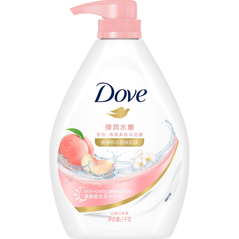 【下拉享补贴】多芬桃悦水透沐浴露白桃果香保湿补水夏季 27.9元