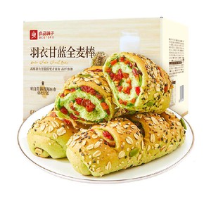 良品铺子羽衣甘蓝全麦棒整箱小吐司面包营养早餐粗粮代餐饱腹零食