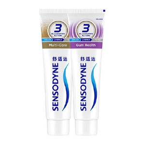 舒适达抗敏感牙膏成人含氟多效去牙渍防蛀护龈脱敏清新