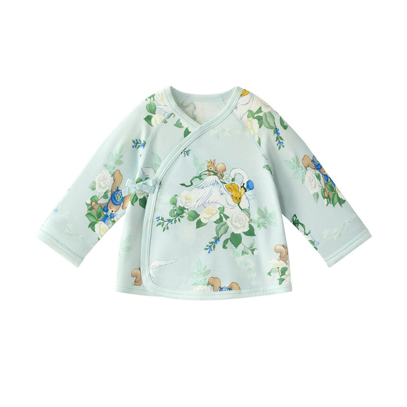 babycare宝宝小柔风半背衣新生儿长袖上衣婴幼儿爬服衣服春季新款 55.27元