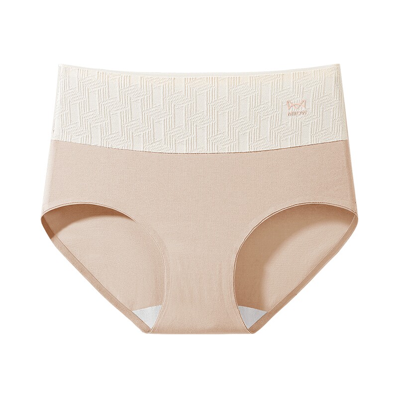 猫人纯棉内裤女士2026新款高腰收腹抑菌全棉裆无痕大码透气三角裤 19.9元