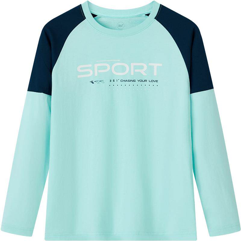 361°童装男女童T恤长袖纯棉2026春秋新款运动大童儿童卫衣上衣 54元