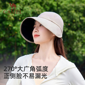 骆驼防晒鸭舌帽女夏季防紫外线大帽檐棒球帽太阳帽户外遮阳防晒帽