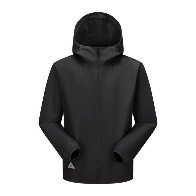 美特斯邦威男女同款夹克26春季新款简洁舒适防水防风运动连帽夹克 99元