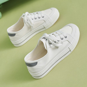 人本小白鞋女春夏休闲鞋平底布鞋百搭板鞋学生帆布鞋女鞋