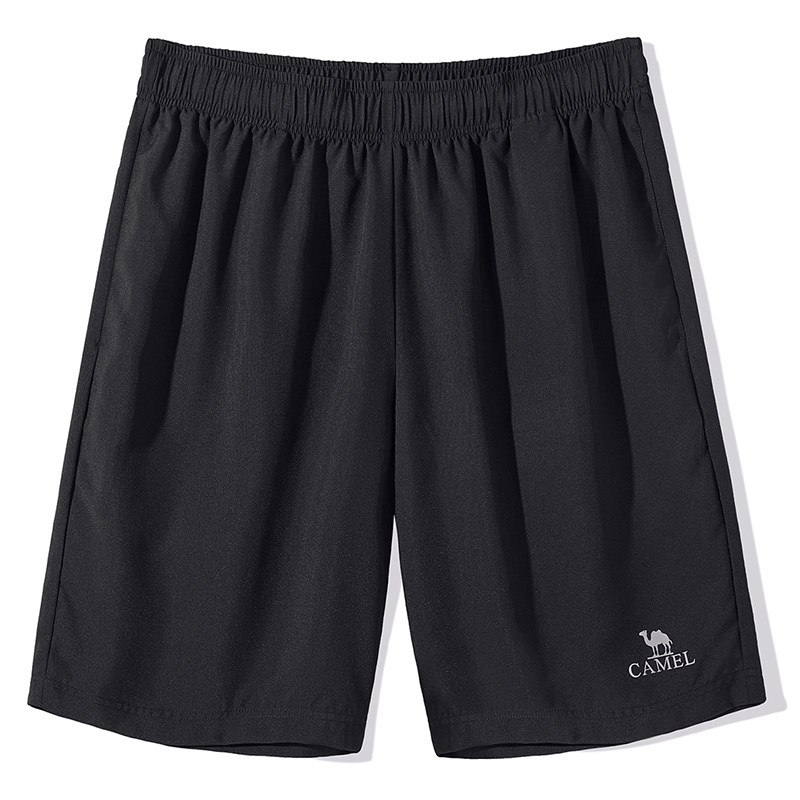 骆驼男装速干运动短裤男士2026夏轻薄透气宽松直筒休闲五分裤 31.9元