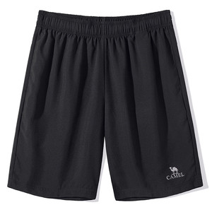 骆驼男装速干运动短裤男士2026夏轻薄透气宽松直筒休闲五分裤