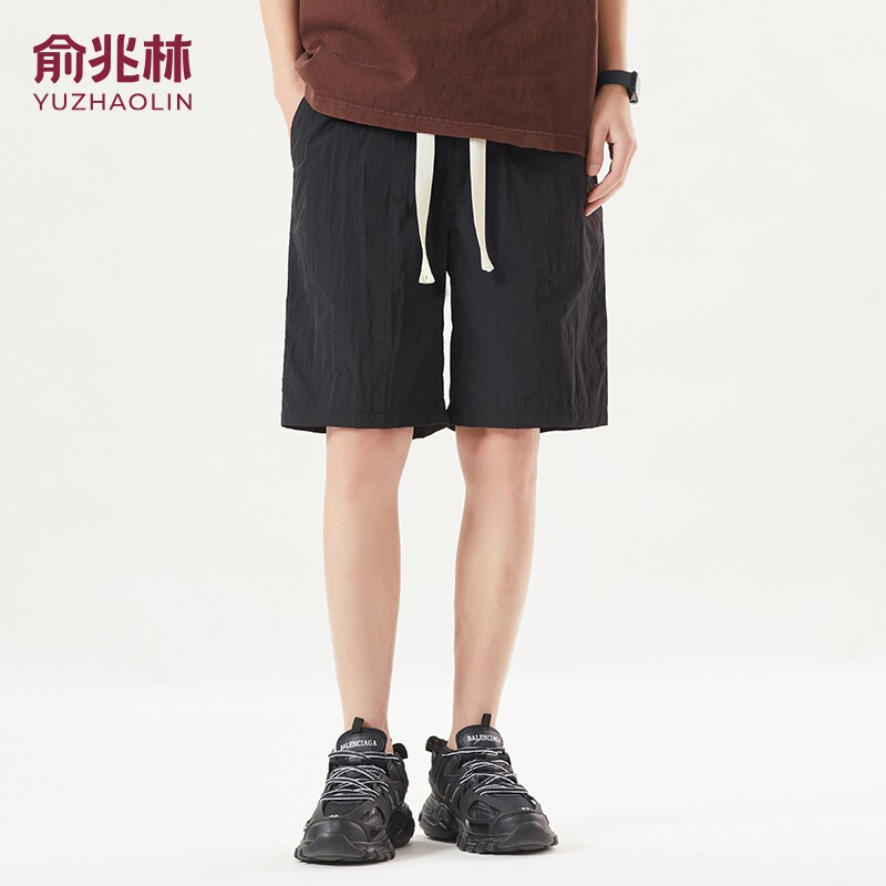 俞兆林休闲宽松防晒五分裤夏季健身情侣裤男士运动裤健身裤跨境 15.9元