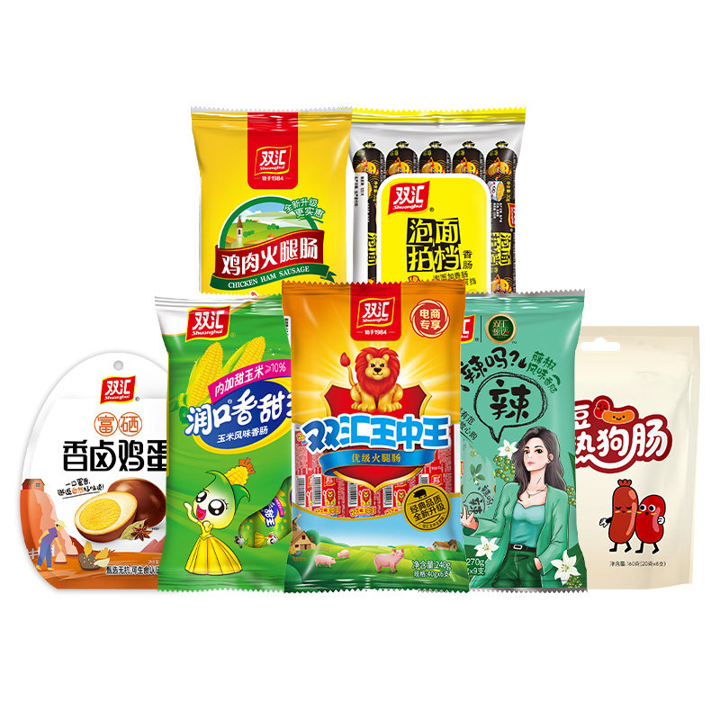 【任选4件】双汇王中王火腿肠玉米热狗肠鸡肉肠官方旗舰店 25.58元