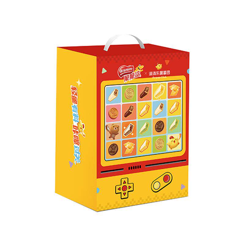 雀巢脆脆鲨x消消乐威化饼干游戏礼盒送礼多口味饼干643g休闲零食 36.9元