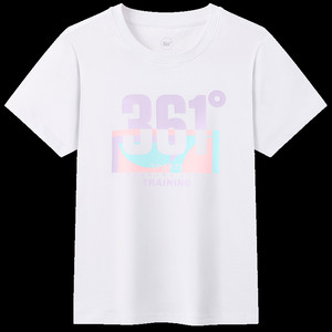 361°童装女童短袖针织衫2026夏季新款T恤中大童运动短袖儿童上衣