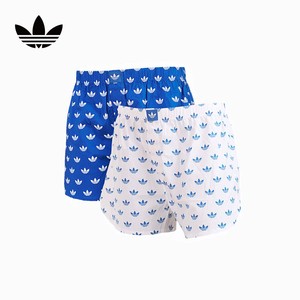 Adidas阿迪达斯三叶草男士内裤纯棉阿罗裤舒适透气跑步运动短裤