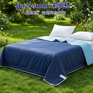 俞兆林冰淇淋夏凉被空调被夏季被单双人冰丝夏被薄被可水洗机洗1
