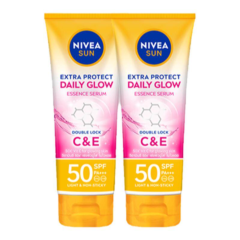 妮维雅泰国防晒光感亮肤SPF50焕白清爽身体素颜霜双支装 82元