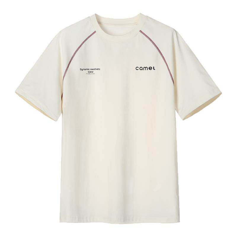 骆驼速干T神运动休闲t恤女士2026夏季新款哈苏线短袖宽松体恤男潮 79元