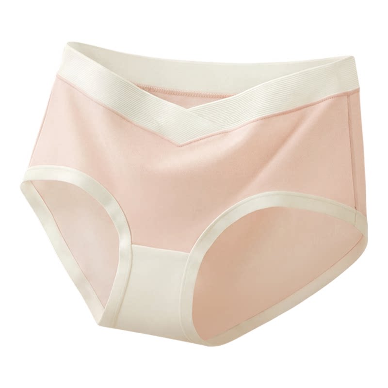 可优比孕妇内裤女抗菌蚕丝底档托腹低腰怀孕早中晚期产后三角短裤 29.9元