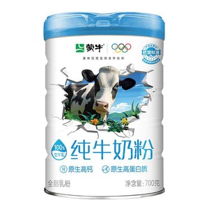 蒙牛纯牛奶粉全脂乳粉原生高钙乳铁蛋白生牛乳早餐营养健康