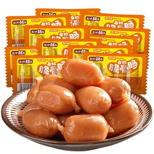盐津铺子脆骨小香肠鸡肉肠烤肠小肉枣肉类火腿肠休闲零食小吃年货