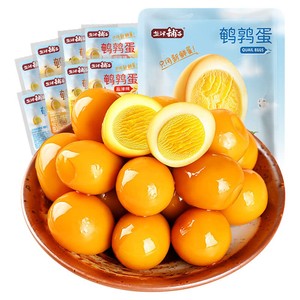 盐津铺子鹌鹑蛋盐焗卤蛋小包装铁蛋即食网红卤味零食小吃休闲食品