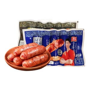 双汇火山石烤肠纯地道肠肉肠正宗烤香肠原味黑胡椒烤香肠