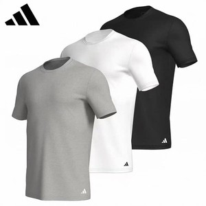 Adidas阿迪达斯圆领短袖T恤男夏季亲肤舒适柔软宽松情侣家居服女