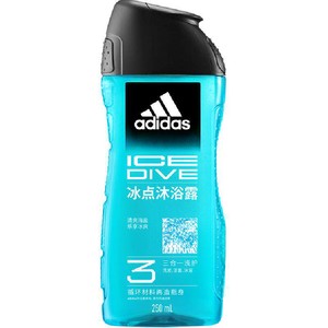 阿迪达斯Adidas男士洗发洗面奶三合一沐浴露冰点酷爽清凉旅行补水