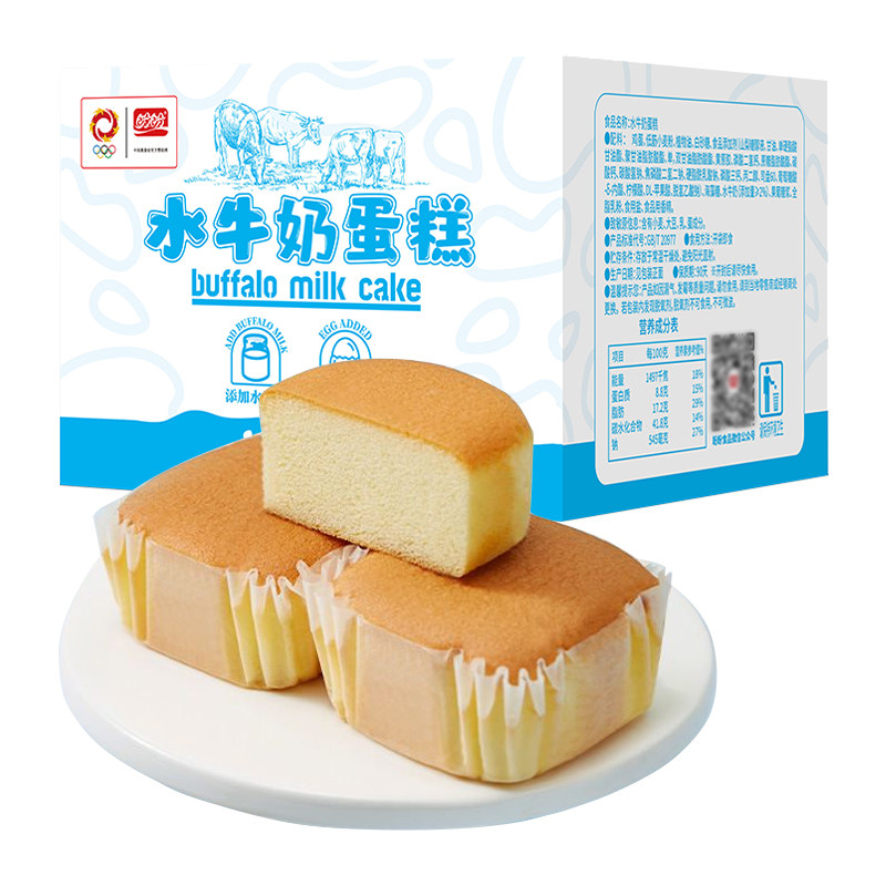 盼盼水牛奶蛋糕蒸蛋糕营养早餐面包整箱网红零食休闲小吃540g*1箱 11.9元