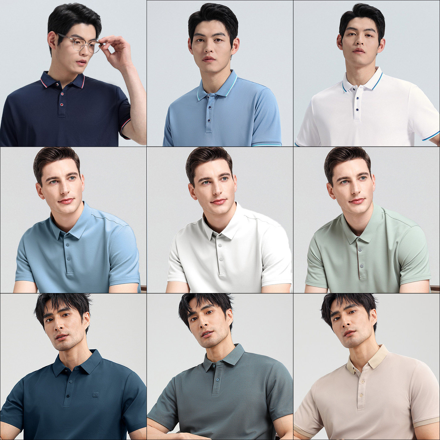 【夏季POLO合集】罗蒙男士商务休闲短袖POLO衫夏季薄款时尚T恤男