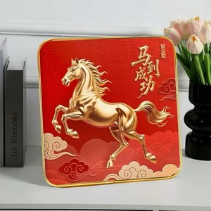 2026马年紫气东来马到成功客厅玄关卧室店铺柜子桌面吉祥摆件装饰