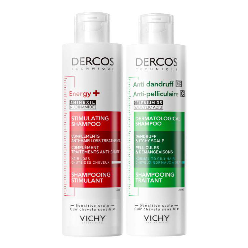 【海外正品】Vichy薇姿绿标红标洗发水露液去屑控油蓬松官方礼物 129元