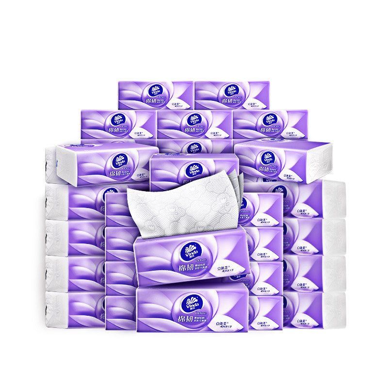 【进直播间】维达棉韧抽纸3层卫生纸巾实惠装餐巾纸面巾整箱家用 89.8元