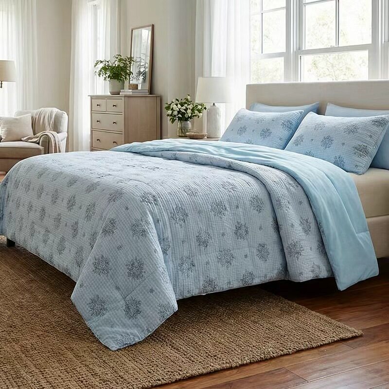 北极绒印花泡泡棉夏被夏凉被夏季空调被新款可机洗亲肤A类 79元